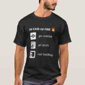 In hoesje van de brandblusstraal duwt u in de gang t-shirt (Voorkant)