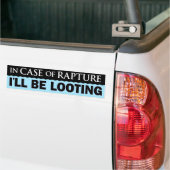 In Hoesje van de Bumpersticker van de verkrachting (Op Truck)