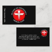 IN HOESJE VAN DE KAART VAN DE  VAN DE RAMPENBEOORD VISITEKAARTJE (Voorkant / Achterkant)