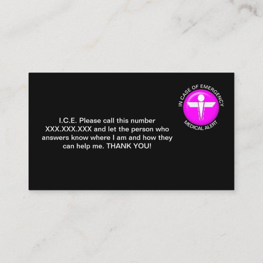 IN HOESJE VAN DE KAART VAN DE  VAN DE RAMPENBEOORD VISITEKAARTJE (Achterkant)