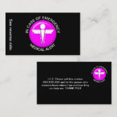 IN HOESJE VAN DE KAART VAN DE  VAN DE RAMPENBEOORD VISITEKAARTJE (Voorkant / Achterkant)