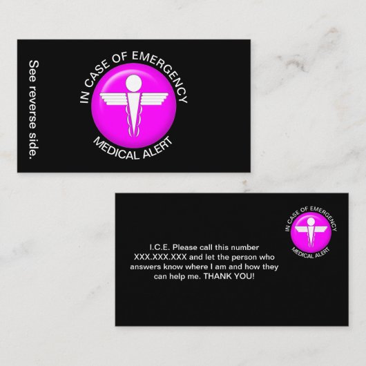 IN HOESJE VAN DE KAART VAN DE  VAN DE RAMPENBEOORD VISITEKAARTJE (Voorkant / Achterkant)