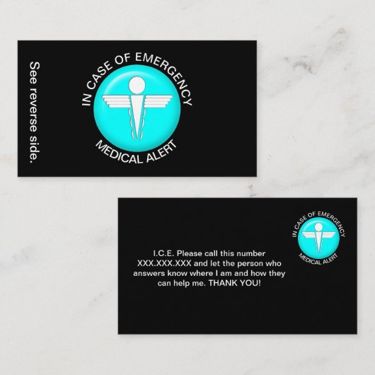 IN HOESJE VAN DE KAART VAN DE VAN DE RAMPENBEOORD VISITEKAARTJE (Voorkant / Achterkant)