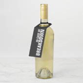 IN HOESJE VAN DE UITSPLITSING OP Zwart Flessenhanger (Schuin)