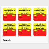 In Hoesje van Emergency Alert Rescue Pet Stickers (Vel)
