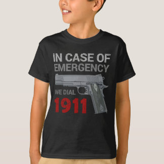 In Hoesje van Emergency Dial 1911 Pro Pistool 2e A T-shirt
