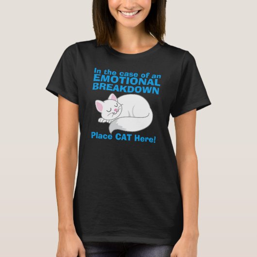 In hoesje van Emotional Breakdown Cat t shirt (Voorkant)