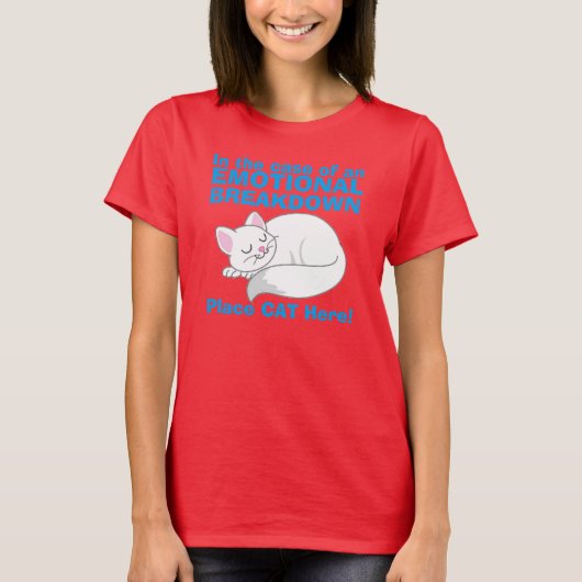 In hoesje van Emotional Breakdown Cat t shirt (Voorkant)