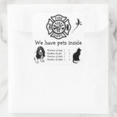 In Hoesje van Fire Huisdieren Stickers (Tas)