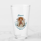 "In Hoesje van Noodsituatie Gewoon Gin toevoegen"  Glas (Voorkant)