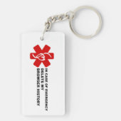 In Hoesje van Noodsituatie schrap Mijn Browser Ges Sleutelhanger (achterkant)