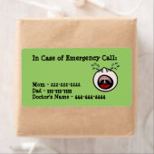 In Hoesje van Noodsituatielabels Etiket (Insitu)