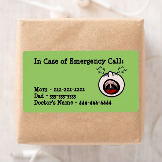 In Hoesje van Noodsituatielabels Etiket (Insitu)