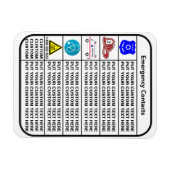 in Hoesje van noodsituaties Magneet (Horizontaal)