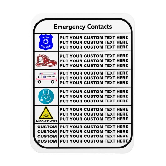 in Hoesje van noodsituaties Magneet (Verticaal)
