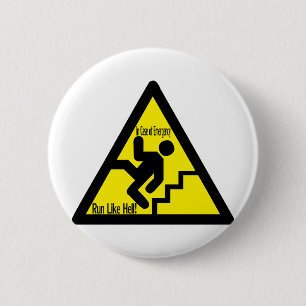 in hoesje van noodsituaties ronde button 5,7 cm