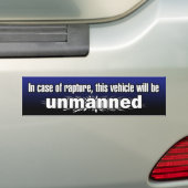 "In Hoesje van verkrachting.." Bumpersticker (Op auto)
