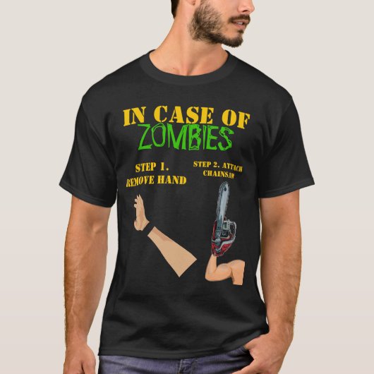 IN HOESJE VAN ZOMBIES- VERWIJDEREN VAN DE HAND, AA T-SHIRT (Voorkant)