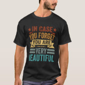 In Hoesje vergeet je dat je heel mooi bent - INSPI T-shirt (Voorkant)