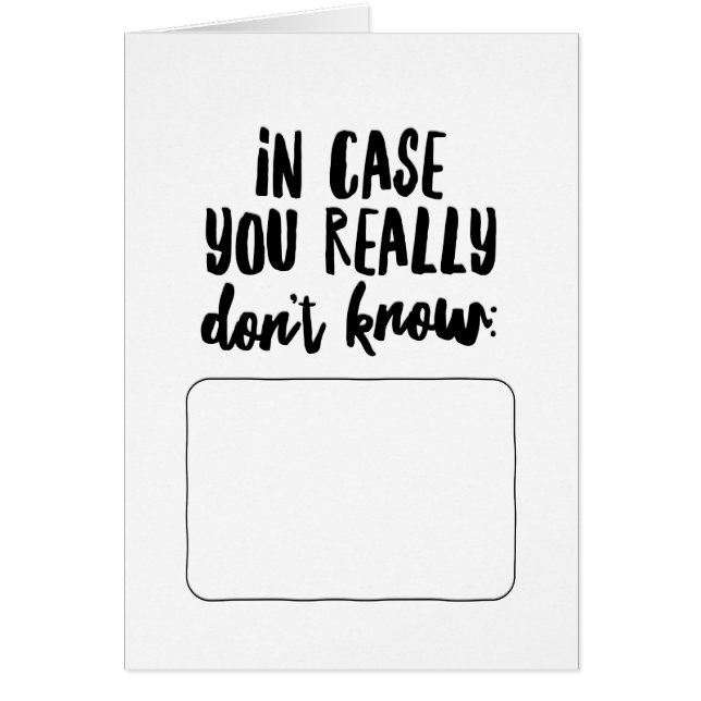 In Hoesje weet je echt niet... (Voorkant)