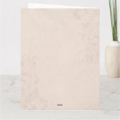 "In Hoesje zeg ik het niet genoeg" Valentijnsdag Kaart (Achterkant)