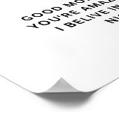 In Hoesje zei niemand je vandaag Poster (Hoek)