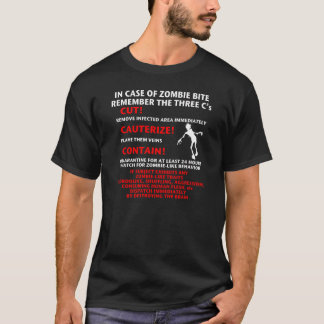 "IN HOESJE ZOMBIE BITE" T-shirt