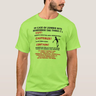 "IN HOESJE ZOMBIE BITE" T-shirt