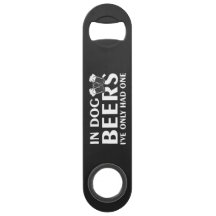 In hondenbiertjes..Flesopener van staal