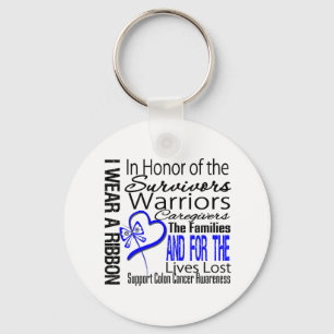 In Honor Tribute Collage Tribute Colon Cancer Sleutelhanger