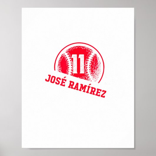 In House Jose Ramirez Mlbpa Mlb Poster (Voorkant)
