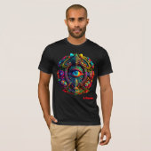 In I-vorm psychedelisch T-shirt (Voorkant volledig)