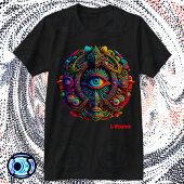 In I-vorm psychedelisch T-shirt