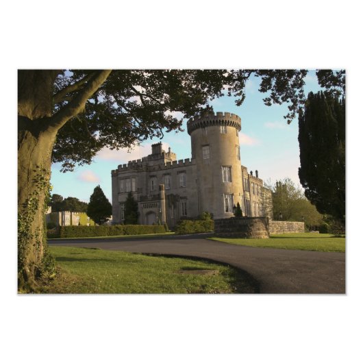 In Ierland, de zij-ingang van Dromoland Castle Foto Afdruk (Voorkant)