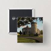 In Ierland, de zij-ingang van Dromoland Castle Vierkante Button 5,1 Cm (Voorkant /achterkant)