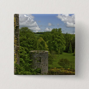 In Ierland, in Blarney Castle, een steentoren in Vierkante Button 5,1 Cm