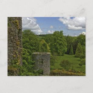 In Ierland, in Kasteel Blarney een stenen toren in Briefkaart