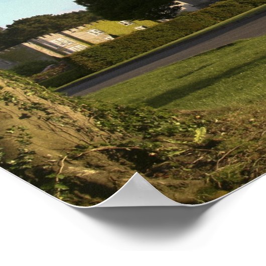 In Ierland is de ingang van het Dromoland Castle Poster (Hoek)