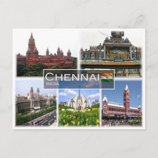 IN India - Chennai - Briefkaart (Voorkant)