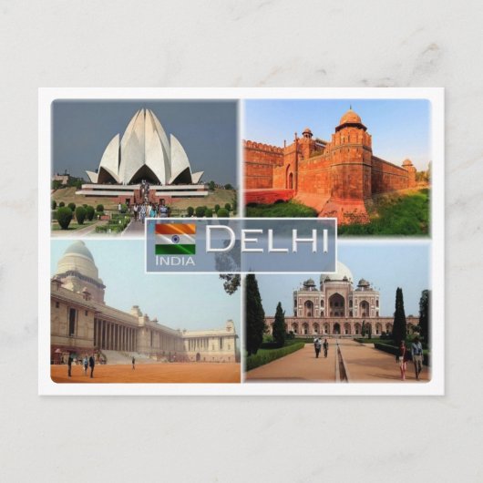 IN India - Delhi - Briefkaart (Voorkant)