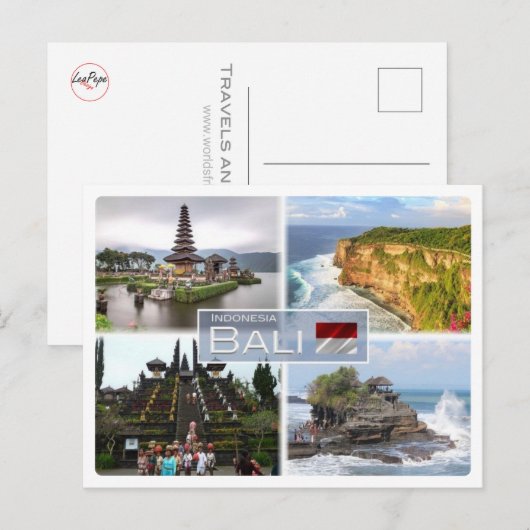 IN Indonesië - Balil - Briefkaart (Voorkant / Achterkant)