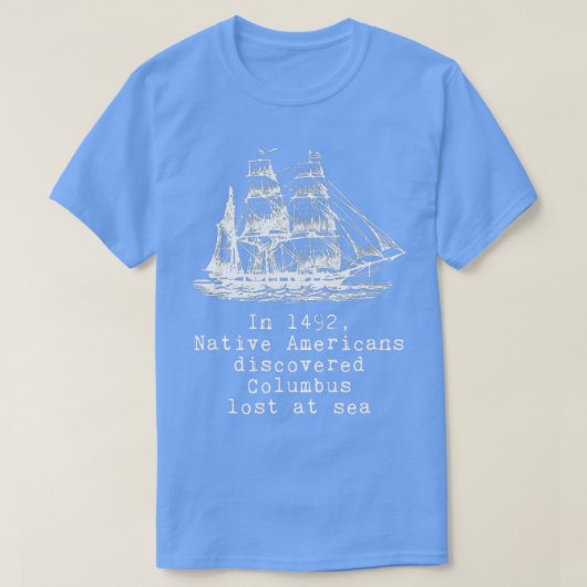 In inheemse Amerikanen Discover Co T-shirt (Design voorkant)