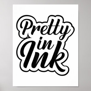  in Ink Funny Tattooed Lovers Tattoo Girls _ Poster