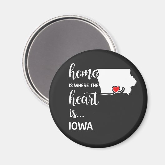 In Iowa is het hart daar Magneet (Voorkant / Achterkant)