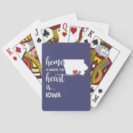 In Iowa is het hart daar Pokerkaarten