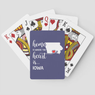 In Iowa is het hart daar Pokerkaarten