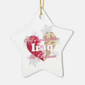 In Irak is deze kerstkerstkerstkerstkerstkerstkers Keramisch Ornament (Links)