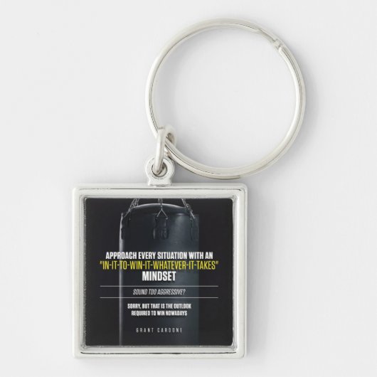 In IT om IT mindset te winnen - Workout Motivatie Sleutelhanger (Voorkant)
