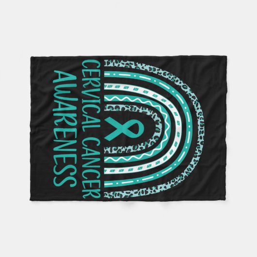 In januari Draag we Blauwgroen en witte baarmoeder Fleece Deken (Voorkant (Horizontaal))