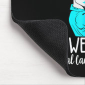 In januari Draag we Blauwgroen voor Cervicale Kank Muismat (Hoek)